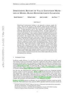 Diminishing Return of Value Expansion Methods in Model-Based
  Reinforcement Learning