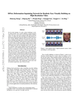 DINet: Deformation Inpainting Network for Realistic Face Visually
  Dubbing on High Resolution Video