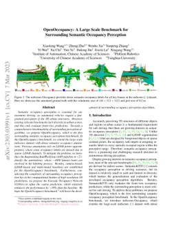 OpenOccupancy: A Large Scale Benchmark for Surrounding Semantic
  Occupancy Perception