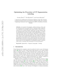 Optimizing the Procedure of CT Segmentation Labeling