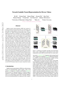 Towards Scalable Neural Representation for Diverse Videos