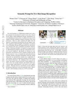 Semantic Prompt for Few-Shot Image Recognition