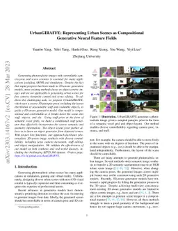 UrbanGIRAFFE: Representing Urban Scenes as Compositional Generative
  Neural Feature Fields