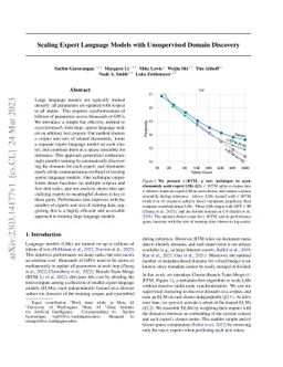 Scaling Expert Language Models with Unsupervised Domain Discovery