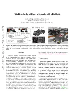 WildLight: In-the-wild Inverse Rendering with a Flashlight