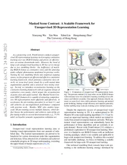 Masked Scene Contrast: A Scalable Framework for Unsupervised 3D
  Representation Learning