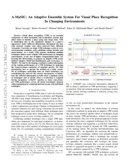 A-MuSIC: An Adaptive Ensemble System For Visual Place Recognition In
  Changing Environments