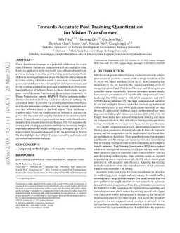 Towards Accurate Post-Training Quantization for Vision Transformer