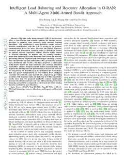 Intelligent Load Balancing and Resource Allocation in O-RAN: A
  Multi-Agent Multi-Armed Bandit Approach