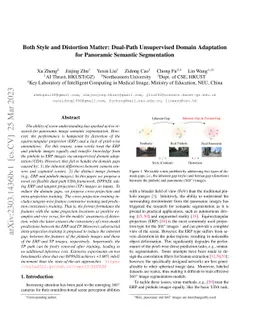 Both Style and Distortion Matter: Dual-Path Unsupervised Domain
  Adaptation for Panoramic Semantic Segmentation