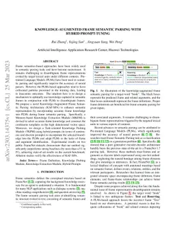 Knowledge-augmented Frame Semantic Parsing with Hybrid Prompt-tuning