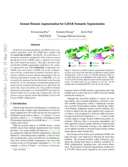 Instant Domain Augmentation for LiDAR Semantic Segmentation