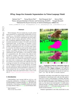 IFSeg: Image-free Semantic Segmentation via Vision-Language Model