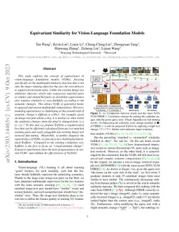 Equivariant Similarity for Vision-Language Foundation Models