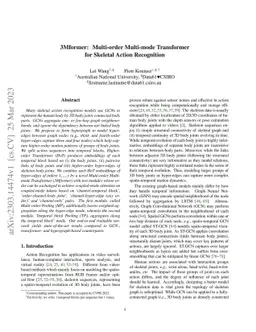 3Mformer: Multi-order Multi-mode Transformer for Skeletal Action
  Recognition