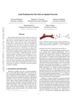 Link Prediction for Flow-Driven Spatial Networks