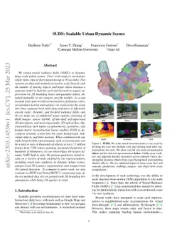 SUDS: Scalable Urban Dynamic Scenes