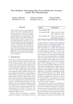 Fine-Tashkeel: Finetuning Byte-Level Models for Accurate Arabic Text
  Diacritization