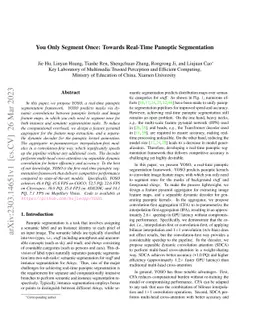 You Only Segment Once: Towards Real-Time Panoptic Segmentation