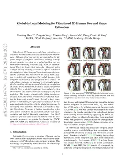 Global-to-Local Modeling for Video-based 3D Human Pose and Shape
  Estimation