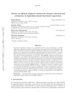 FAStEN: an efficient adaptive method for feature selection and
  estimation in high-dimensional functional regressions