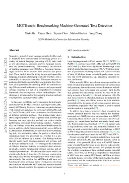 MGTBench: Benchmarking Machine-Generated Text Detection