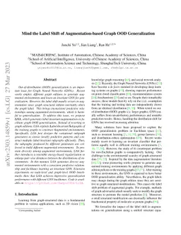 Mind the Label Shift of Augmentation-based Graph OOD Generalization