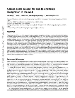 A large-scale dataset for end-to-end table recognition in the wild
