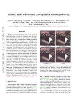 Spatially Adaptive Self-Supervised Learning for Real-World Image
  Denoising