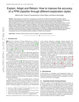 Explain, Adapt and Retrain: How to improve the accuracy of a PPM
  classifier through different explanation styles