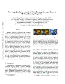 Blind Image Quality Assessment via Vision-Language Correspondence: A
  Multitask Learning Perspective