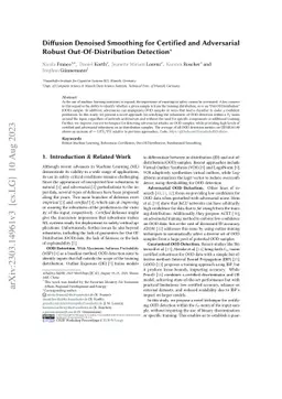 Diffusion Denoised Smoothing for Certified and Adversarial Robust
  Out-Of-Distribution Detection