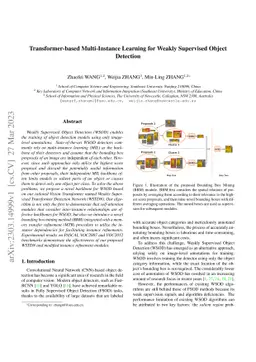 Transformer-based Multi-Instance Learning for Weakly Supervised Object
  Detection