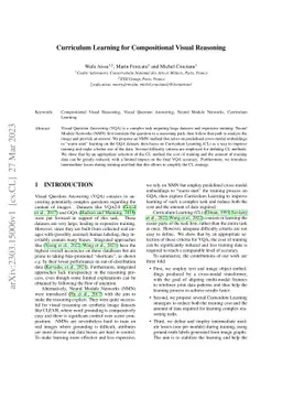 Curriculum Learning for Compositional Visual Reasoning
