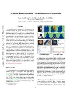 Leveraging Hidden Positives for Unsupervised Semantic Segmentation