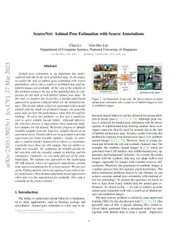 ScarceNet: Animal Pose Estimation with Scarce Annotations