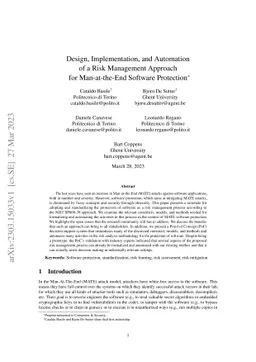 Design, Implementation, and Automation of a Risk Management Approach for
  Man-at-the-End Software Protection