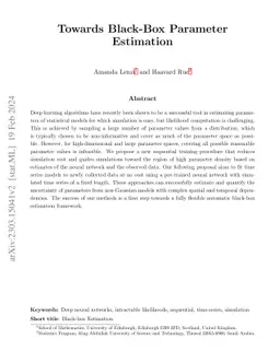 Towards black-box parameter estimation