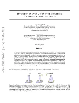 Intersection over Union with smoothing for bounding box regression