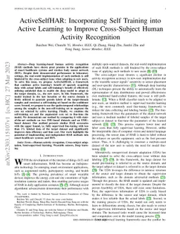 ActiveSelfHAR: Incorporating Self Training into Active Learning to
  Improve Cross-Subject Human Activity Recognition