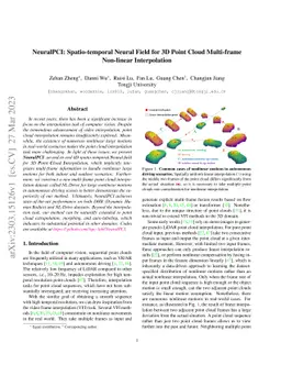 NeuralPCI: Spatio-temporal Neural Field for 3D Point Cloud Multi-frame
  Non-linear Interpolation