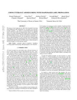Cross-utterance ASR Rescoring with Graph-based Label Propagation