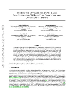 Pushing the Envelope for Depth-Based Semi-Supervised 3D Hand Pose
  Estimation with Consistency Training