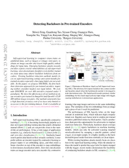 Detecting Backdoors in Pre-trained Encoders