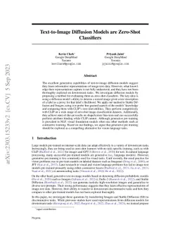 Text-to-Image Diffusion Models are Zero-Shot Classifiers