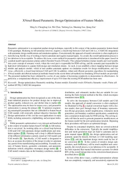 XVoxel-Based Parametric Design Optimization of Feature Models