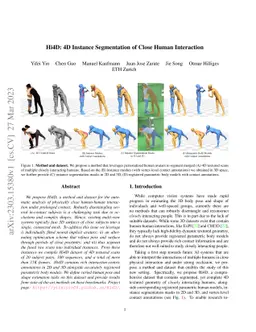 Hi4D: 4D Instance Segmentation of Close Human Interaction