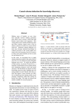 Causal schema induction for knowledge discovery