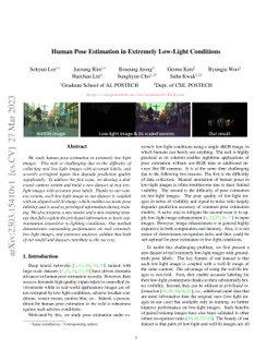 Human Pose Estimation in Extremely Low-Light Conditions