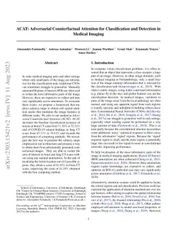 ACAT: Adversarial Counterfactual Attention for Classification and
  Detection in Medical Imaging